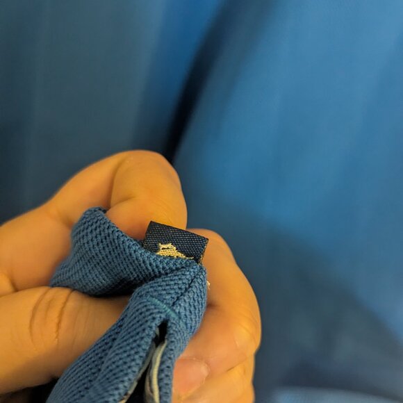 Tommy Bahama Polo Short Sleeve Shirt Blue-"Hard to Find Pattern"-Men's Size Lg - Picture 5 of 6